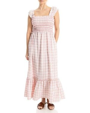 Max Studio Tiered Printed Sundress - Pink