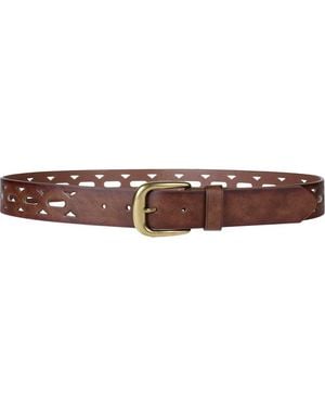 Linea Pelle Perforated Belt - Brown