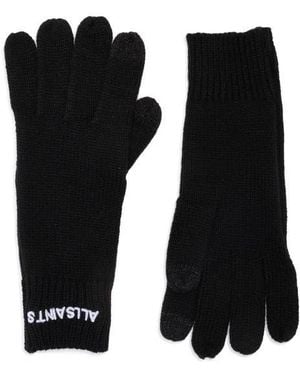 AllSaints Logo Gloves - Black