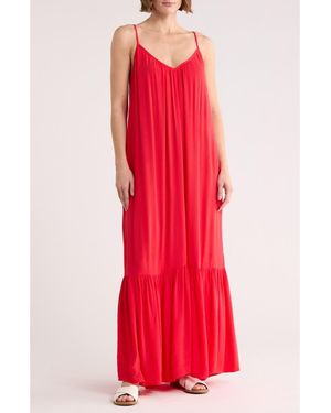 Melrose and Market Gauze Tiered Maxi Dress