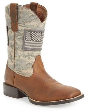 Ariat Sport Patriot Cowboy Boot - Brown
