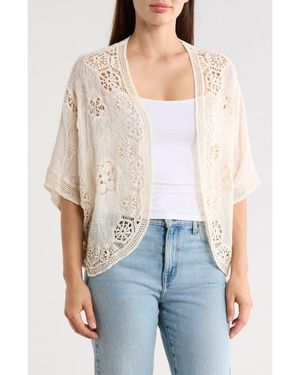 Forgotten Grace Crochet Trim Topper - Natural