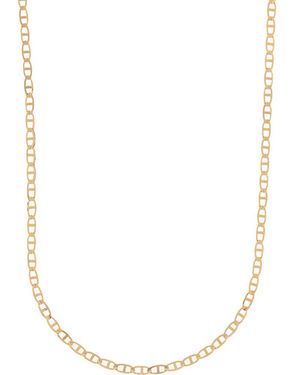 Best Silver Flat Mariner Chain Necklace - Metallic