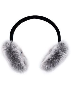 Surell Faux Fur & Velvet Earmuffs - Black