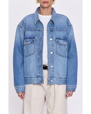 Pistola Landon Padded Denim Trucker Jacket - Blue