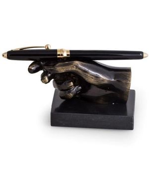 Bey-berk Metal Pen Stand - Black