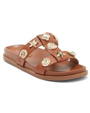 Top Moda Sailor Slide Sandal - Brown