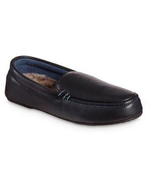 Isotoner Vivienne Faux Fur Lined Loafer - Blue