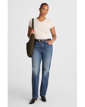 Madewell Curvy Longline Straight Leg Jeans - Blue