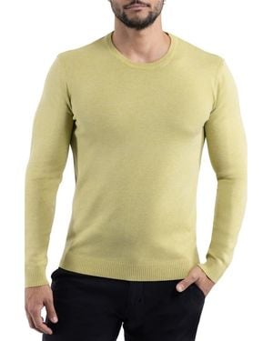Xray Jeans Heather Lime Crewneck Knit Pullover - Green