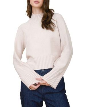 Blu Pepper Turtleneck Cozy Sweater - White