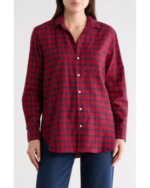 Frank & Eileen Boyfriend Button-Up Shirt - Red