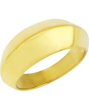 Rebel Angled Band Ring - Yellow