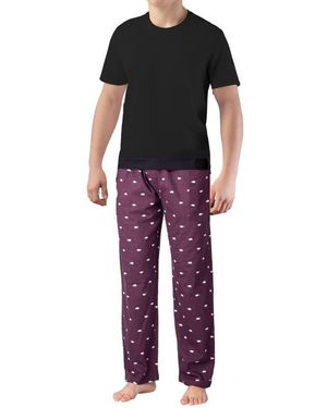 SLEEPHERO Knit Brushed California Bear Flannel Pajamas - Multicolor