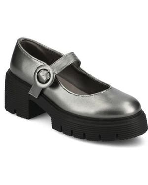 Journee Collection Zarynn Mary Jane Platform Pump - Black