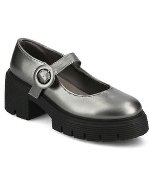 Journee Collection Zarynn Mary Jane Platform Pump - Black