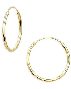 Argento Vivo Endless Hoop Earrings - Metallic