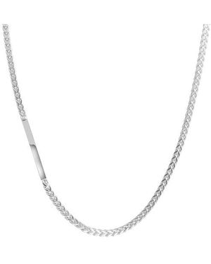 Van Heusen Bar Detail Franco Chain Necklace - Metallic