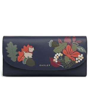 Radley Acorntopia Large Leather Flapover Wallet - White