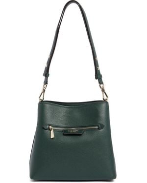 Kate Spade Hudson Pebble Leather Shoulder Bag - Green