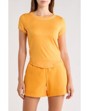 90 Degrees Super Soft Synergy Crewneck T-Shirt - Orange