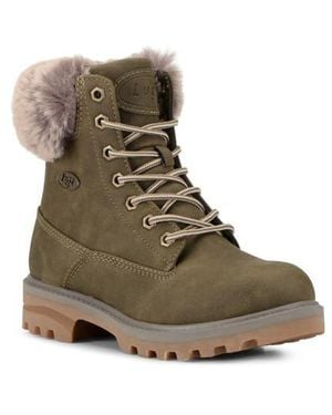 Lugz Empire High Faux Fur Lug Sole Boot - Brown
