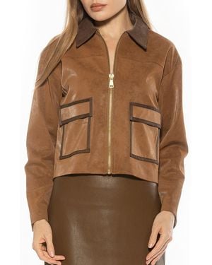 Alexia Admor Sorell Utility Jacket - Brown