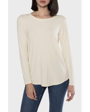 Matty M Maggie Ribbed T-Shirt - White
