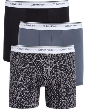 Calvin Klein Balance 3-Pack Assorted Boxer Briefs - Black