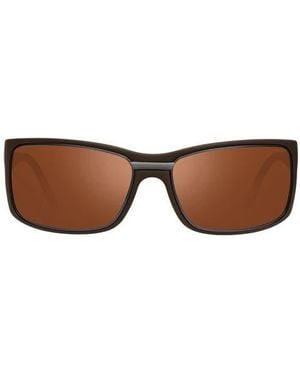 Revo Eclipse 63Mm Square Sunglasses - Brown