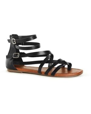 City Chic Ios Caged Sandal - Black