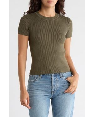 Leith Compact Sweater Tee - Green
