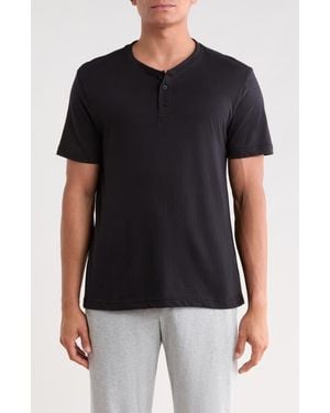 Eddie Bauer Jersey Henley T-Shirt - Black
