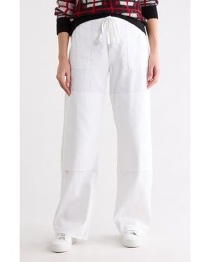 RE/DONE Beach Wide Leg Denim Pants - White