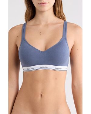 Calvin Klein Padded Wire Free Bralette - Blue