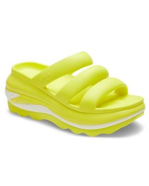 Crocs™ Mega Crush Platform Wedge Sandal - Yellow