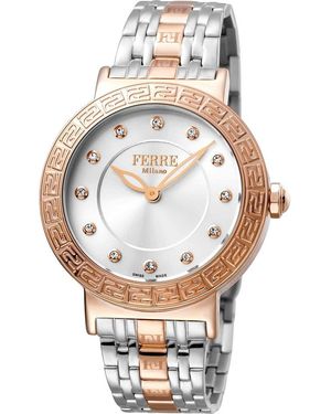 Ferré Swiss Ronda 762E Watch, 38Mm - Metallic