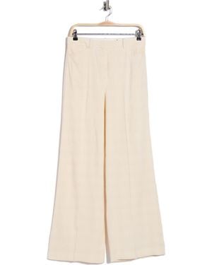 Theory Terena Linen Blend Pants - Natural
