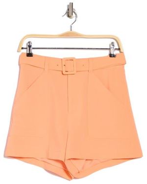 Cinq À Sept Alena Belted Shorts - Orange