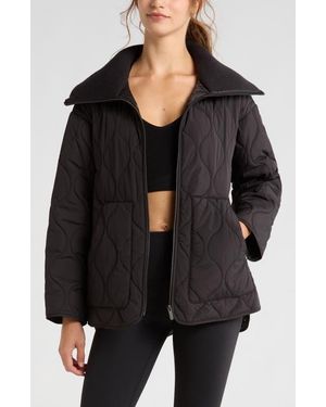 Zella Onion Quilted Jacket - Black