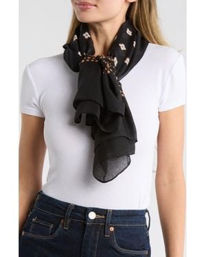 Steve Madden Geometric Square Bandana - White