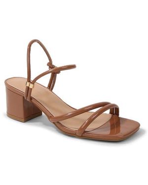 BERNESS Elayna Strappy Cube Heel Sandal - Natural