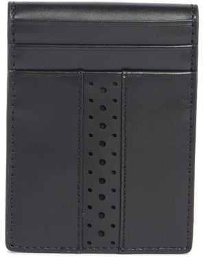 Cole Haan Naomi Brogue Leather Wallet - Black