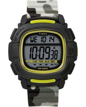 Timex Boost Shock Resistant Digital Silicone Strap Watch, 47Mm - Gray