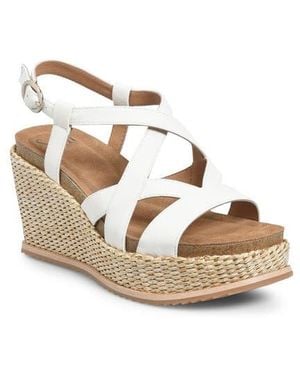 Söfft Devyn Slingback Espadrille Platform Wedge Sandal - Natural