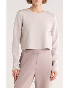 Spanx Long Sleeve Knit T-Shirt - Pink