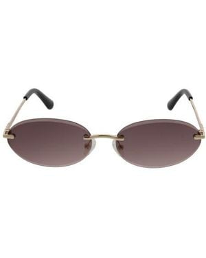 BCBGeneration 65Mm Rimless Oval Sunglasses - Brown