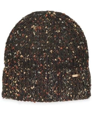 Steve Madden Nubby Cuffed Beanie - Black