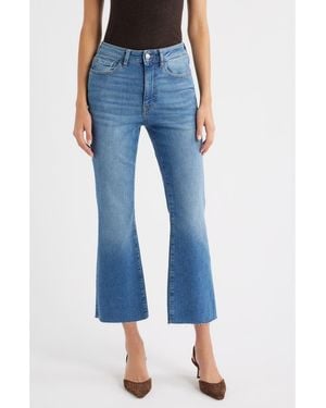 WARP+WEFT Psp High Waist Crop Bootcut Jeans - Blue