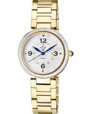 Gv2 Piemont Diamond Dial Bracelet Watch, 36Mm - Metallic